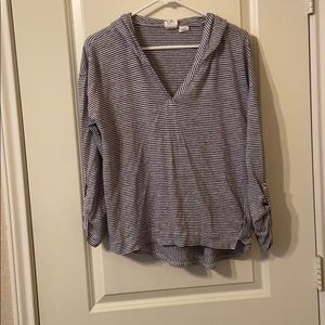 Blue stripped blouse